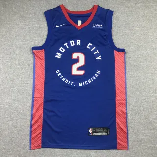 Nike Motor City Detroit Michigan Number 2 Basketball Jersey