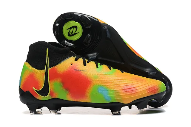 Nike Multicolor Black High-Cut Sock-Fit Collar Tie-Dye Synthetic Upper Firm-Ground Soccer Shoes 1