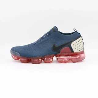 Nike Navy Red Slip-On Knit Upper Translucent Segmented Air Sole Lifestyle Sneakers
