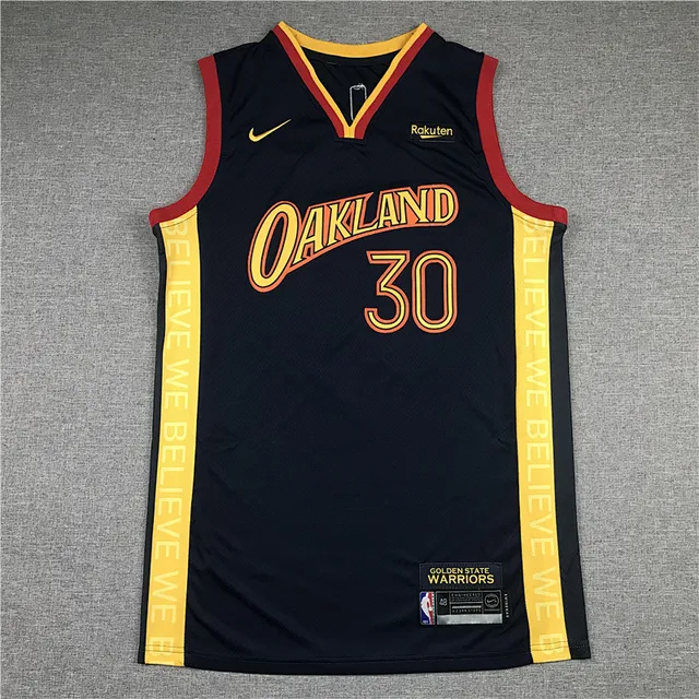 Nike Édition de la Ville d'Oakland Navy Yellow sans manches 2