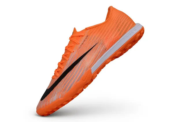 Nike chaussures de football turf upper Flyweave Low-Cut Collar orange noir 4
