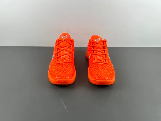 Nike Orange Silver Pebbled Synthetic Upper Low-Cut Silhouette Basketball Shoes 12