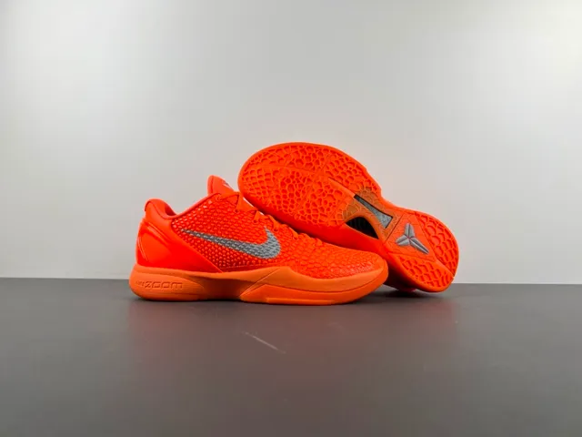 Nike Orange Silver Pebbled Synthetic Upper Low-Cut Silhouette Basketball Shoes 13