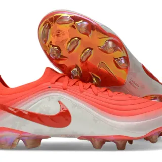 Nike Orange White Low-Cut Knit/synthetic Upper Gradient Colorway Firm-Ground Soccer Shoes