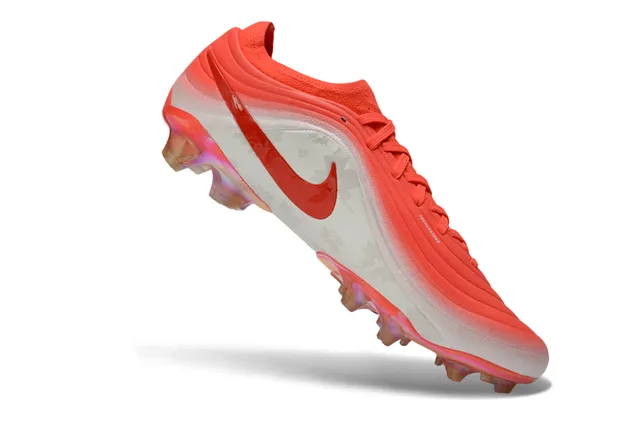 Nike Orange White Low-Cut Knit/synthetic Upper Gradient Colorway Firm-Ground Soccer Shoes 2