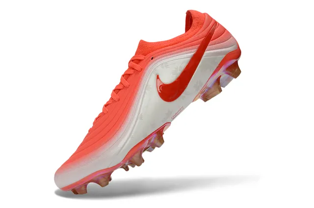 Nike Orange White Low-Cut Knit/synthetic Upper Gradient Colorway Firm-Ground Soccer Shoes 3