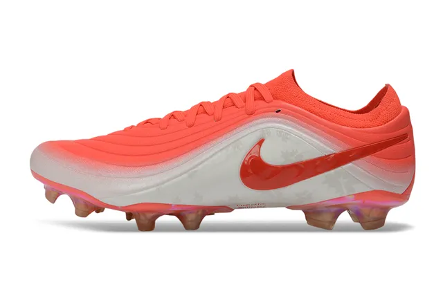 Nike Orange White Low-Cut Knit/synthetic Upper Gradient Colorway Firm-Ground Soccer Shoes 7