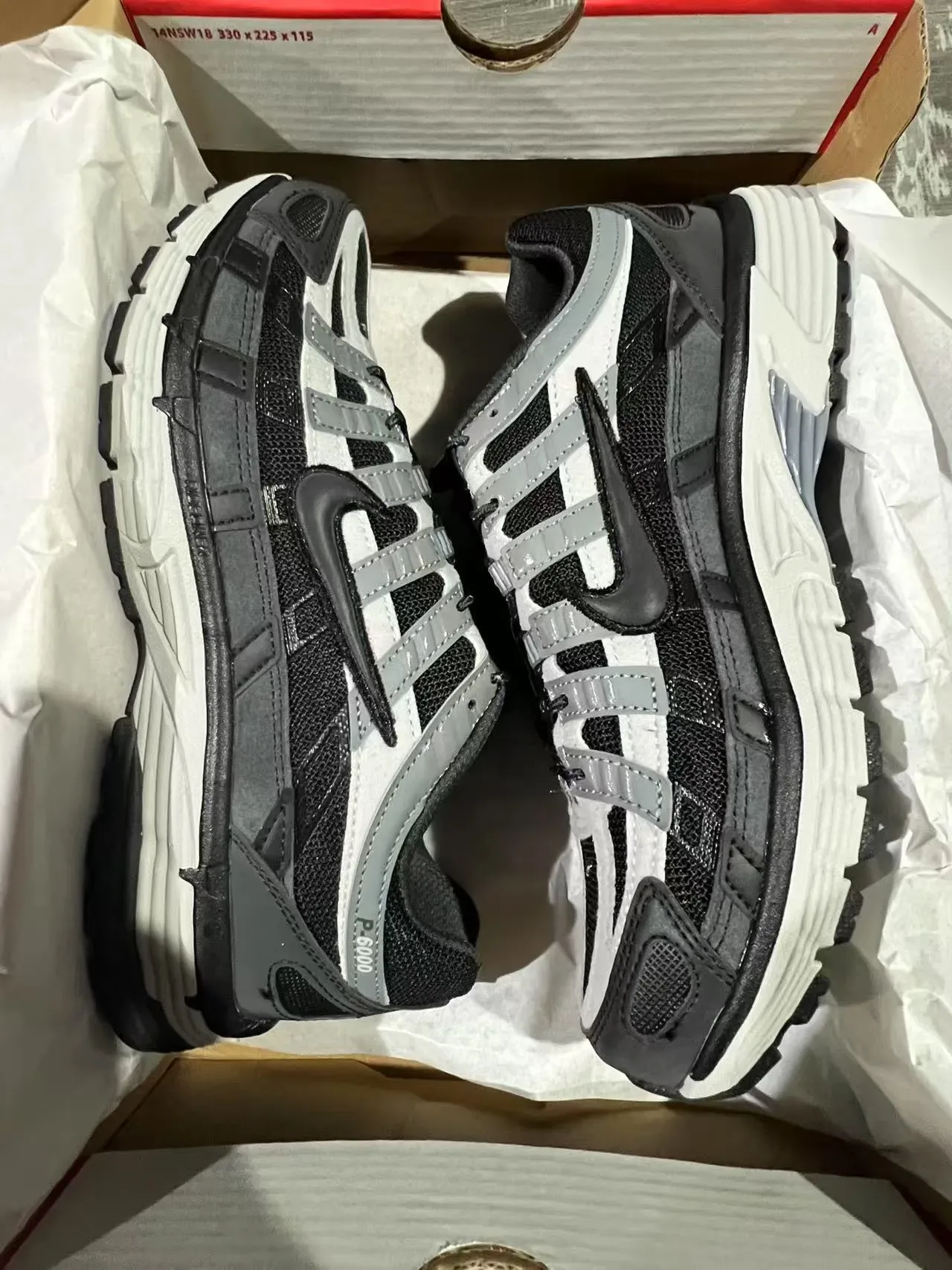 Nike P-6000 Black White Gray Lifestyle Sneakers 8