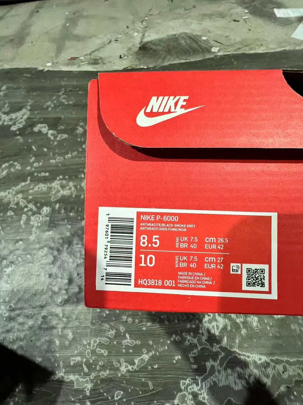 Nike P-6000 Black White Gray Lifestyle Sneakers 9