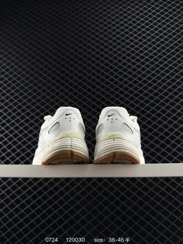 Nike P-6000 White Beige Black Gum Lifestyle Sneakers 4