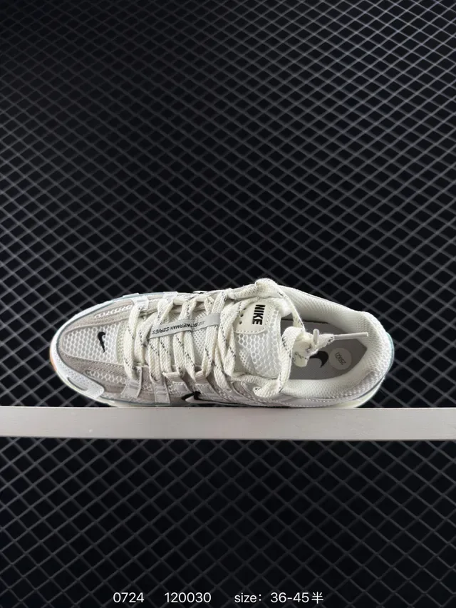 Nike P-6000 White Beige Black Gum Lifestyle Sneakers 5