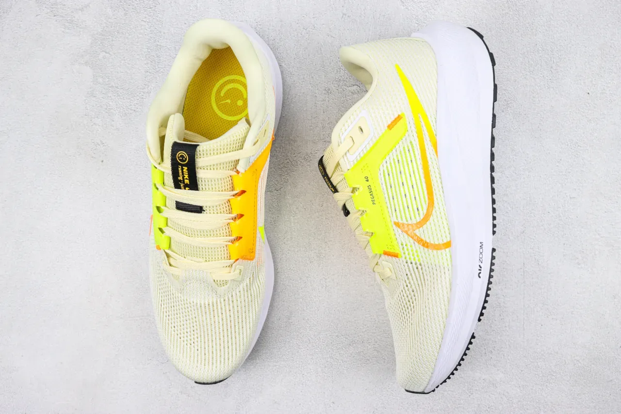 Tênis Nike Pegasus 40 Amarelo Neón e Laranja 3