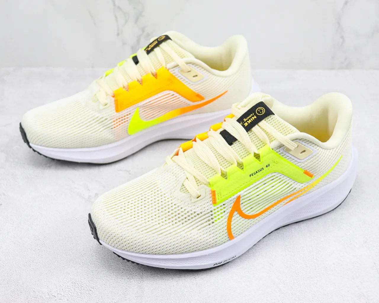 Tênis Nike Pegasus 40 Amarelo Neón e Laranja 4