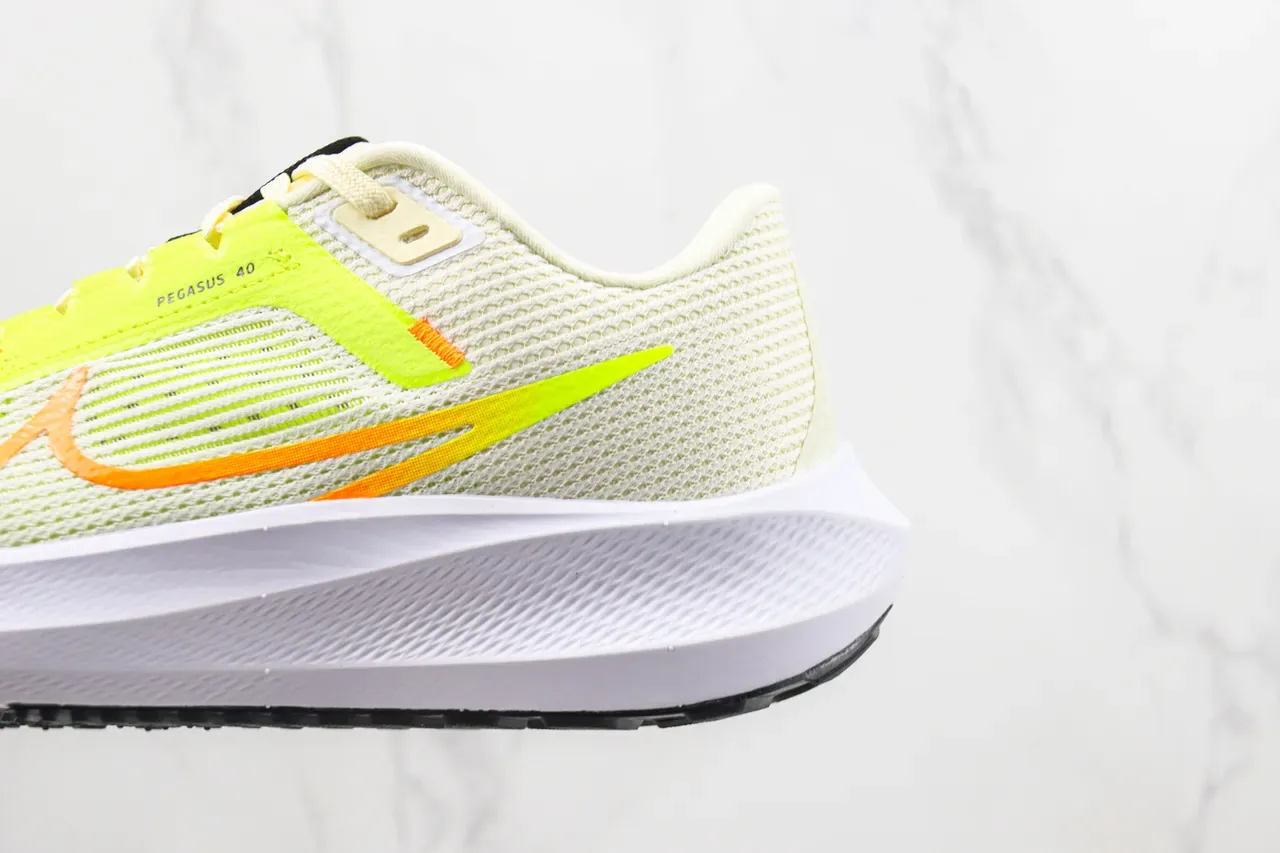 Tênis Nike Pegasus 40 Amarelo Neón e Laranja 7
