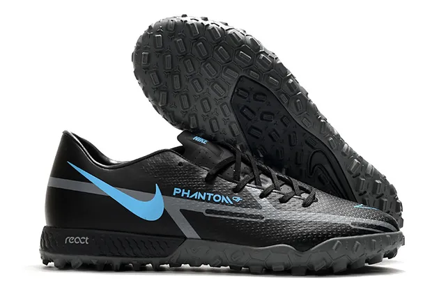 Nike Phantom GT Noir Marron Bas Synthétique Supérieur Métallique Cuivre-Orange Dégradé Pelouse Chaussures de Football 3