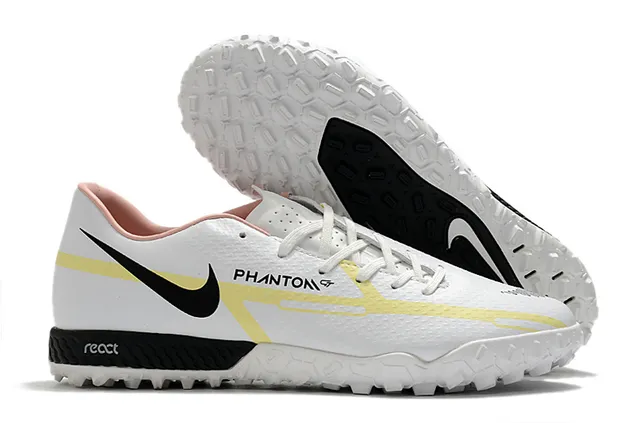 Nike Phantom GT Noir Marron Bas Synthétique Supérieur Métallique Cuivre-Orange Dégradé Pelouse Chaussures de Football 4