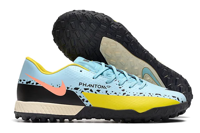 Nike Phantom GT Noir Marron Bas Synthétique Supérieur Métallique Cuivre-Orange Dégradé Pelouse Chaussures de Football 12