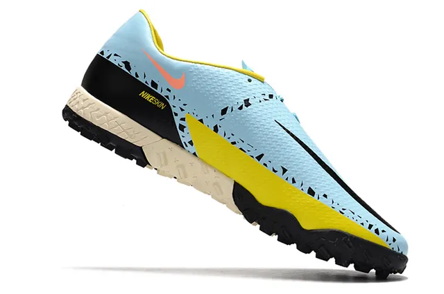 Nike Phantom GT Noir Marron Bas Synthétique Supérieur Métallique Cuivre-Orange Dégradé Pelouse Chaussures de Football 20