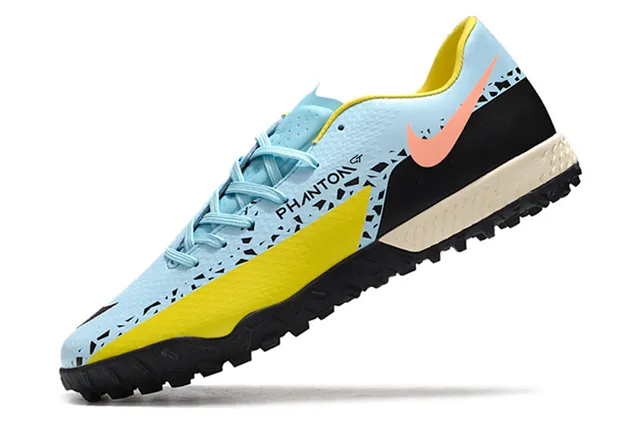 Nike Phantom GT Noir Marron Bas Synthétique Supérieur Métallique Cuivre-Orange Dégradé Pelouse Chaussures de Football 21