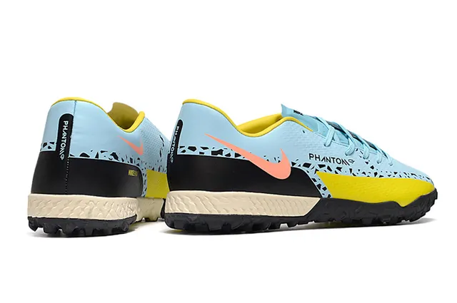 Nike Phantom GT Noir Marron Bas Synthétique Supérieur Métallique Cuivre-Orange Dégradé Pelouse Chaussures de Football 24