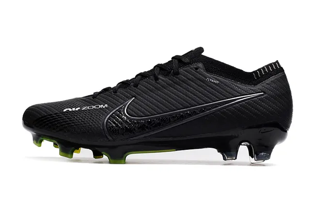 أحذية كرة القدم Nike Phantom GT Flyknit Upper أسود أخضر نظام الرباط غير المتكافئ أرض صلبة 5