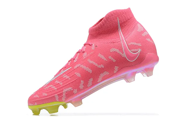Nike Phantom GT Bright Pink and Neon Green Firm-Ground Soccer Shoes 5