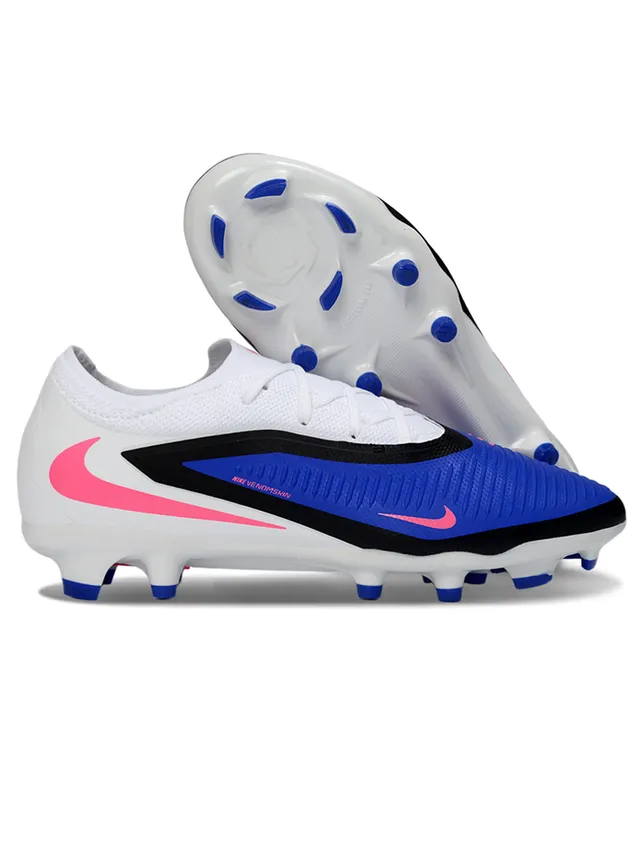 Nike Phantom GT Navy Orange Low-Cut Knit Upper Asymmetrical Lacing System Firm-Ground Soccer Shoes 13