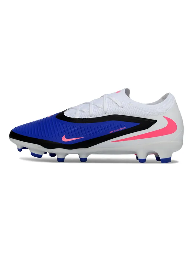 Nike Phantom GT Navy Orange Low-Cut Knit Upper Asymmetrical Lacing System Firm-Ground Soccer Shoes 14