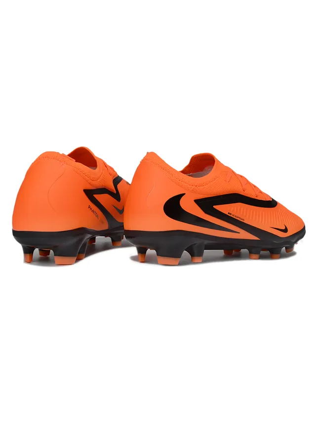 Nike Phantom GT Navy Orange Low-Cut Knit Upper Asymmetrical Lacing System Firm-Ground Soccer Shoes 17