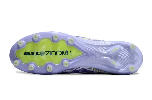 Nike Phantom GT Purple Yellow Sapatos de futebol alto com ajuste de meia confeção de malha superior para solo firme 6