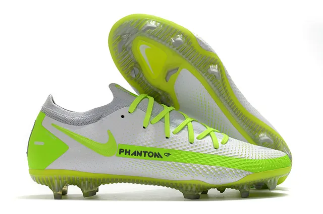 Nike Phantom GT Vermelho Azul Baixo Corte Tricô Superior Padrão Digital Pixelado Superfície Firme Sapatos de Futebol 2