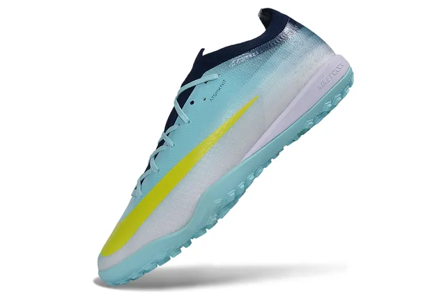 Nike Phantom GT Turf Atomknit Gradient Blue Yellow Turf Soccer Shoes 3