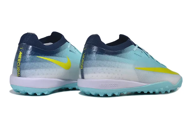 Nike Phantom GT Turf Atomknit Gradient Blue Yellow Turf Soccer Shoes 5
