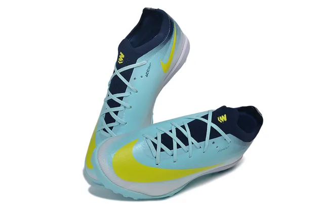 Nike Phantom GT Turf Atomknit Gradient Blue Yellow Turf Soccer Shoes 7