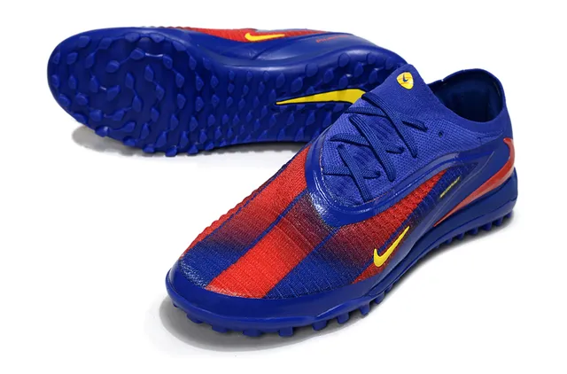 Nike Phantom GT Turf Azul Rojo Amarillo Turf Soccer Shoes 4