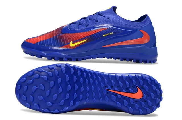 Nike Phantom GT Turf Azul Rojo Amarillo Turf Soccer Shoes 6
