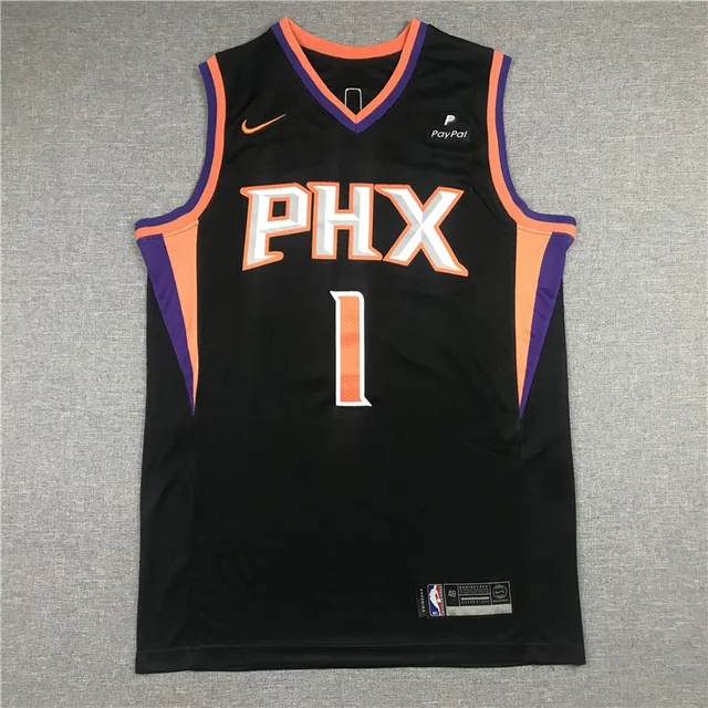 Nike Phoenix Suns City Edition Noir Orange Violet Maillot 3