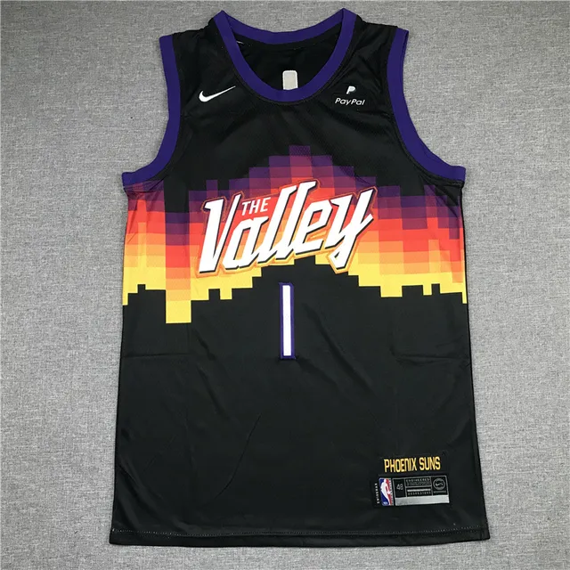 Nike Phoenix Suns 'The Valley' Pixelated Gradient Black Jersey 3