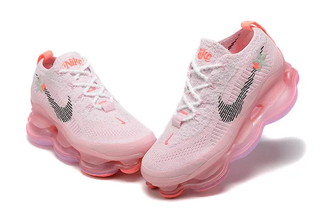Nike Pink and Orange Translucent Air Midsole Lifestyle Sneaker 3