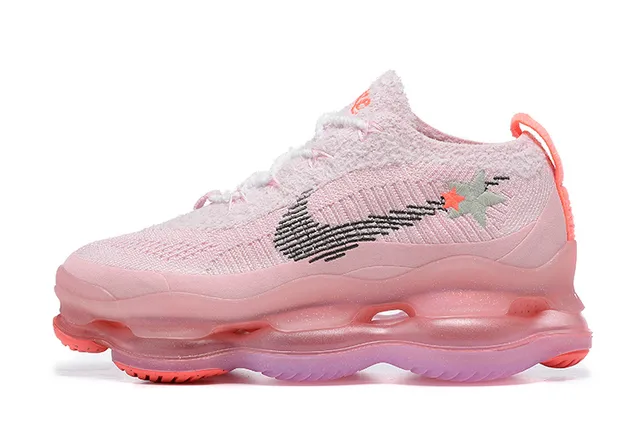 Nike Pink and Orange Translucent Air Midsole Lifestyle Sneaker 4