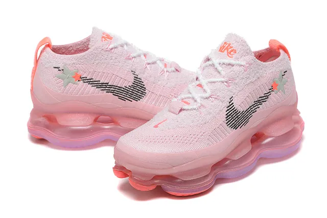 Nike Pink and Orange Translucent Air Midsole Lifestyle Sneaker 5