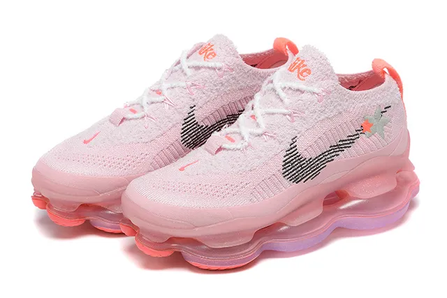 Nike Pink and Orange Translucent Air Midsole Lifestyle Sneaker 7