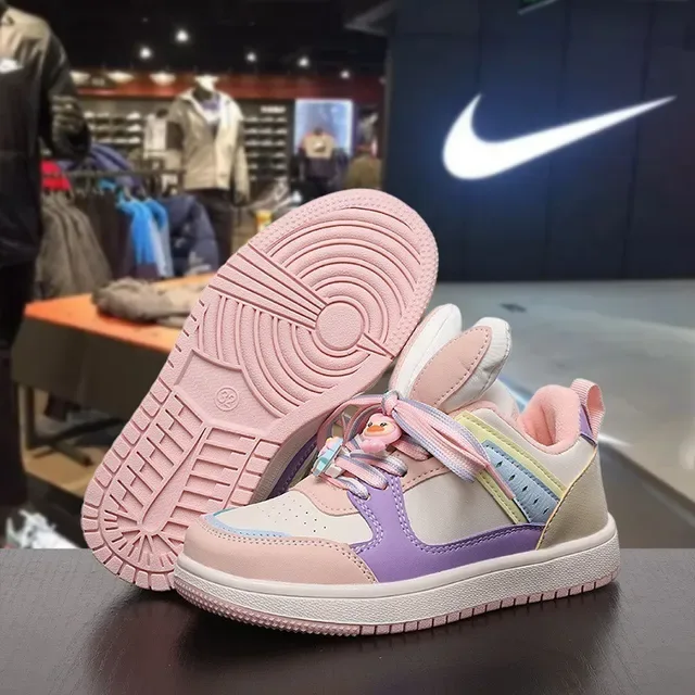 Nike Pink Purple Low-Top Bunny-Ear Tongue Tabs Lifestyle Sneakers 12