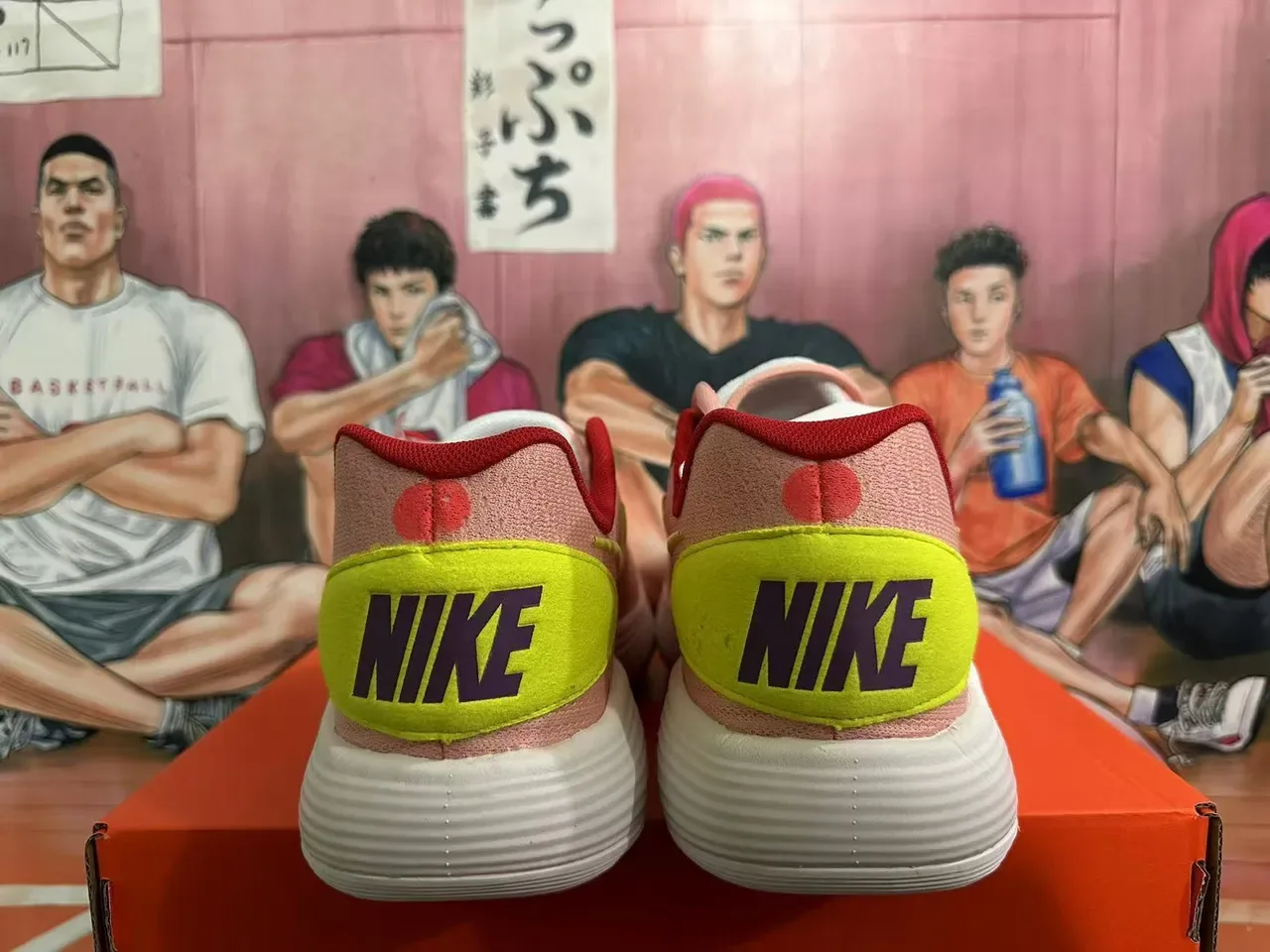 Nike Pink Red Mesh Polka Dot Lifestyle Sneakers 3