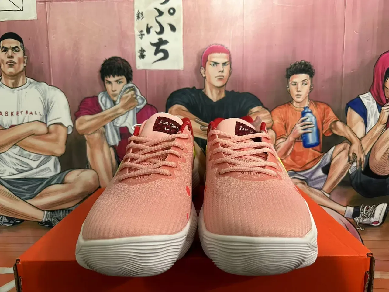 Nike Pink Red Mesh Polka Dot Lifestyle Sneakers 4