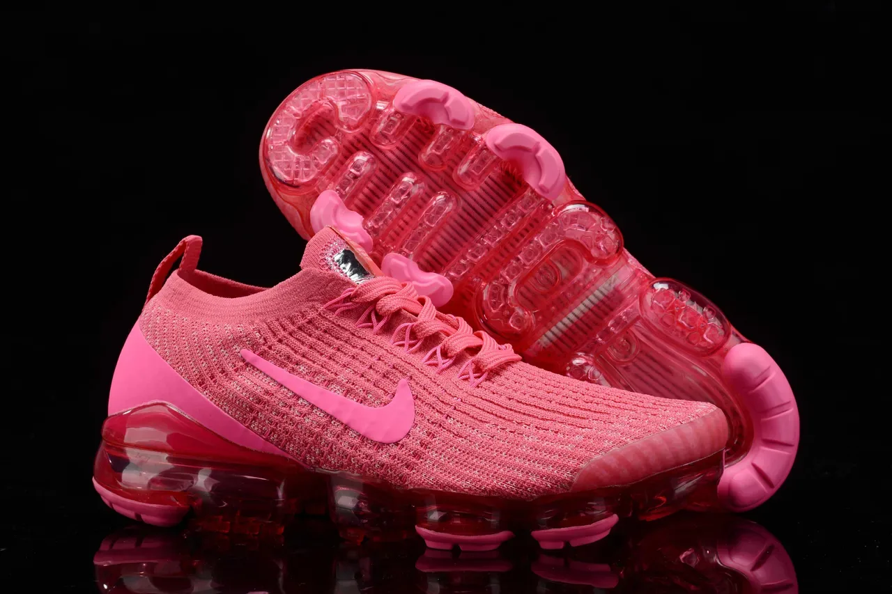 Nike Tênis de corrida Flyknit Transparente Rosa Full-Length Visible Air Unit 13