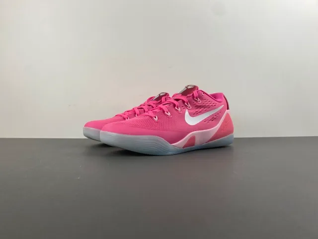 Nike Pink White Engineered Mesh Upper Perforated Ventilation Basketball Shoes 10