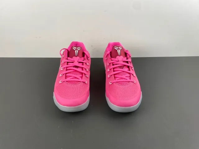Nike Pink White Engineered Mesh Upper Perforated Ventilation Basketball Shoes 11