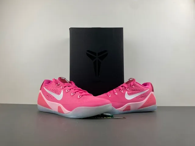 Nike Pink White Engineered Mesh Upper Perforated Ventilation Basketball Shoes 13