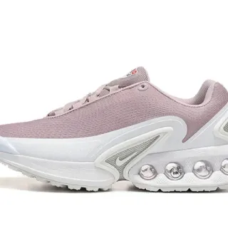 Nike Pink White Wave-Shaped Synthetic Cage Exposed Circular Air Units Lifestyle Sneakers